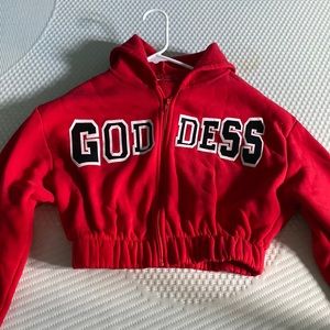 Is a beautiful red corp top sweater